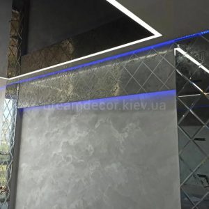 имитация алюминия декоративной штукатуркой