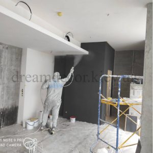 безвоздушная покраска офиса